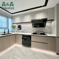 Armoires de cuisine personnalisées pré-assemblées SLS avec unités modulaires, armoires de cuisine pour projet moderne, mobilier pour toute la maison