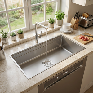 Standard Single Bowl Undermount 304 Stainless Steel <b>Kitchen</b> <b>Sink</b> with Sound Guard — OEM Factory Direct - Product Image 1
