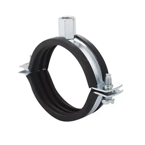 1/2 m8 p clip gi pipe cable clamp with rubber