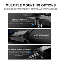 Supports de volant de jeu Pxn Z9, supports de bureau pour volants Pxn/logitech/tm/simagic/moza, pince réglable pour bureau