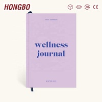 Bien-être Self Care Journal Planner Notebook Impression Case Bound Fabric PP Cover Material B5 Size for Business Personal Growth