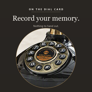 Teléfono con Libro de Visitas de Audio, Grabador de Mensajes de Voz de Estilo Retro para Recepción de Bodas - Product Image 2