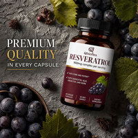 Capsules de Resvératrol Qbioflex, directement de l'usine, complément de Resvératrol avec Quercétine et Thé Vert pour le soutien immunitaire