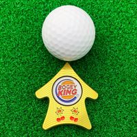 Marqueur de balle de golf magnétique avec localisateur de visée, aide à l'alignement en émail métallique, outil d'entraînement pour la visée sur le green de golf