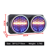 Luz LED Retro COB de 200W para Discoteca, Fiesta, Club, Escenario, RGB, Control DMX512, Efecto Matriz, Decoración de Fondo, Ra80, Regulable