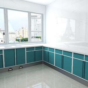 خزانة طبية من الفولاذ المقاوم للصدأ للعيادات والمستشفيات، تصميم عصري ببابين و3 أدراج، تثبت على الحائط، أثاث تجاري متين - Product Image 6