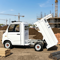 Vente directe d'usine, camionnette électrique à 4 roues, 1000W, 2 portes, 2 sièges, simple cabine, autonomie NEDC 101-200 km, 40 km/h