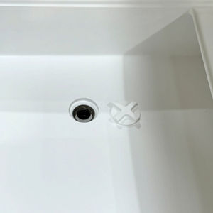 Lavabo de Baño Blanco Móvil de Superficie Sólida para Clínica Médica, Lavabo de Piedra Multifuncional Moderno para Hospital - Product Image 4