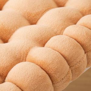 Coussin lombaire en velours laiteux uni, forme biscuit, à poils courts, pour la décoration intérieure, le salon, le sol ou près de la fenêtre - Product Image 5