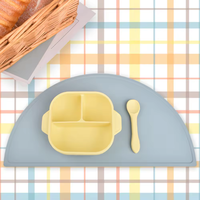 Napperon de table de salle à manger antidérapant de qualité alimentaire Eversoul napperon en silicone imperméable pour enfants