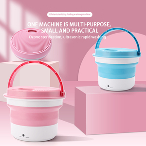 Portable <b>Mini</b> Automatic Small Folding Washing Machine for Household Car Outdoor Travel Underwear Lazy Socks <b>Mini</b> Washing Machine - Product Image 2