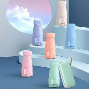 Biểu tượng tùy chỉnh in ấn giá rẻ gấp Windproof Túi Ô xách tay Mưa Mini Túi Ô dù với túi - Product Image 6