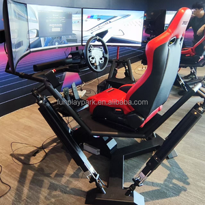 Console Game Center realtà virtuale simulatore di guida di auto da corsa 3 schermate simulatore di guida con 6 DOF piattaforma di movimento - Product Image 3