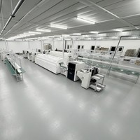 Ligne SMT entièrement automatique, système de production de placement de composants SMD avec pompe et moteur PLC, contrôle par PC, marque I.C.T