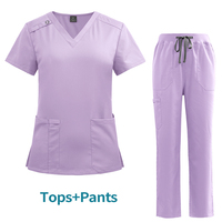 Niaahinn Ensembles d'uniformes médicaux pour infirmières, pantalons droits taille haute, tenues d'hôpital, uniformes médicaux, blouses d'infirmières