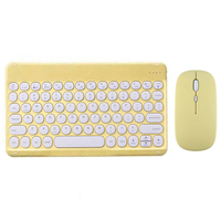Fabrika fiyat Mini kablosuz BT klavye kiti öğrenci şarj edilebilir İspanyolca bt mini klavye kiti için ipad combo tablet için
