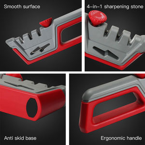 Afilador de Cuchillos 4 en 1 de Alta Calidad, Acero de <span class=keywords><strong>Tungsteno</strong></span>/Cerámica/Piedras de <span class=keywords><strong>Esmeril</strong></span>, Mango Ergonómico de ABS+TPR - Product Image 5