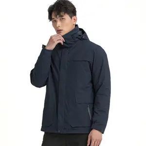 Chaqueta térmica 3 en 1 a prueba de viento de alta calidad, abrigo impermeable para exteriores, chaqueta de senderismo de montaña para hombres y mujeres