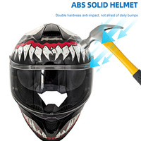 Casque de moto intégral de course universel de haute qualité, certifié DOT, en ABS, pour motards, toutes saisons