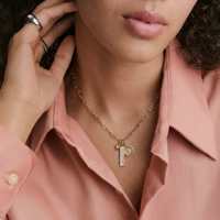 EDGE Collier tendance personnalisé avec chaîne trombone et pendentifs étoile, soleil, barre, Bijoux de mode pour femmes OEM ODM