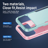 Funda Protectora para Teléfono con Diseño de Armadura Resistente a Impactos para 17 Pro Max, Material TPU y PC, Anti-Rayones, Protección 360°