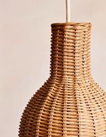 Neuer Artikel Gewebter Rattan-Lampen schirm Umwelt freundliche Rattan-Decken leuchte Böhmische Pendel leuchte für Wohn-und Restaurant dekor
