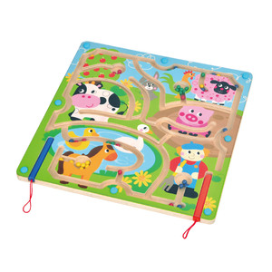 Gioco Labirinto Esagonale in Legno per Bambini <span class=keywords><strong>Montessori</strong></span>, Giocattolo Educativo con Perline in Legno - Product Image 6