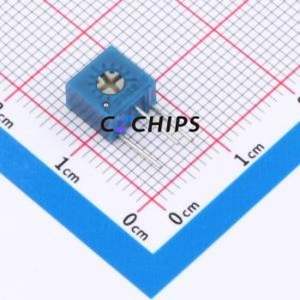Resistencia Ajustable/Potenciómetro 3362X-501-3H, Componente de Orificio Pasante (THT)-3P, Resistencia de 7x6.8mm, 500 Ohm, 10%, 500mW, 250ppm ℃ - Product Image 1