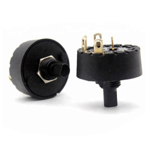 Black 6a 250v 4 Position Round Rotary Selector <b>Switch</b> for Fan Oven - Product Image 5