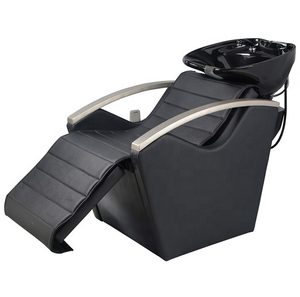 Can Be Customized Logo Modern Design Black Hair Salon Furniture Shampoo <b>Chair</b> for Barber Shop - Product Image 2