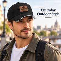 Casquette de baseball OEM ODM en sergé de coton polyester à six panneaux, visière incurvée, broderie 3D, boucle métallique, pour sports de plein air et voyages