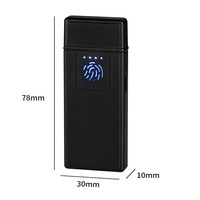 Briquet de charge usb portable de petite taille à écran tactile briquets électroniques petit briquet électrique rechargeable