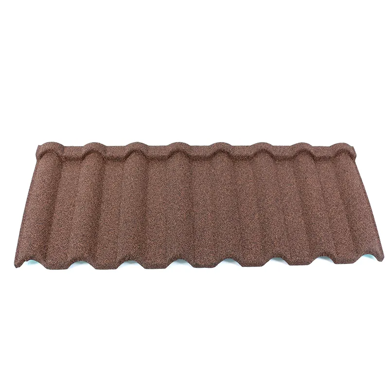 Light Weight Stone Coated Steel Roof Tiles Building Materials for Villa Ghana