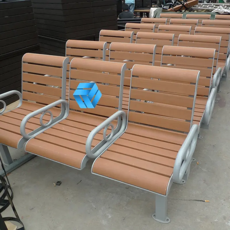 बाल सैलून इंतज़ार कुर्सी एचडीपीई अच्छी कीमत के साथ हवाई अड्डे कुर्सी नरम बैठने की 3-Seater धातु अस्पताल जोड़ने सार्वजनिक बेंच