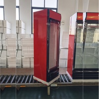 Congélateur vertical de présentation avec porte en verre d'usine de 300 L, réfrigérateur à boissons, refroidisseur à bière, réfrigérateur de présentation pour les magasins de proximité