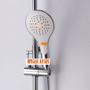 Juego de Ducha de Latón con Cabezal de Ducha Tipo Lluvia, Función de Masaje con Rociador, Prevención de Corrosión, Diseño Redondo - Product Image 4