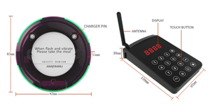 JT-932 10 Máy nhắn tin không thấm nước không dây Nhà hàng bảng cuộc gọi rung beeper khách hàng đợi Coaster phân trang hệ thống cho khách hàng - Product Image 5