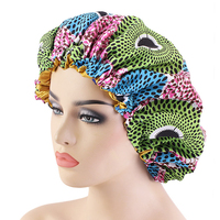 Bonnet de sommeil en satin extra large personnalisé, marque privée, avec cordon de serrage, chapeau de nuit réglable, turban pour cheveux, vente en gros
