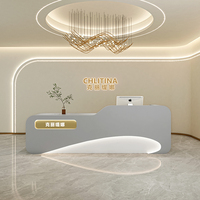 Comptoir de caisse de haute qualité, style moderne, pour hôtel, banque, spa, barbier, salon de beauté