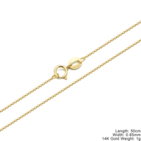 Cadenas de Oro Sólido 14K al por Mayor, Oro Rosa, Blanco, Amarillo AU585, Joyería, Cadenas de Oro 14k para Collar, Eslabones Tipo Trigo, Cable, Curb, Belcher, Rolo