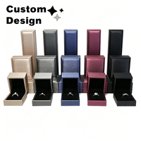 Emballage de bijoux personnalisé avec logo, coffret à bijoux champagne pour bagues, pendentifs, colliers, boucles d'oreilles