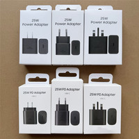 Chargeur mural rapide USB Type-C 5V 2A PD 3.0 25W pour la maison et les voyages, compatible avec S25/S24/S23 Ultra/Note 20