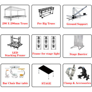 Plustruss Stage Truss Display Accesorios Truss Abrazadera Piezas Hebilla DE SEGURIDAD Enchufe Perno Pin de acero con clip R - Product Image 5