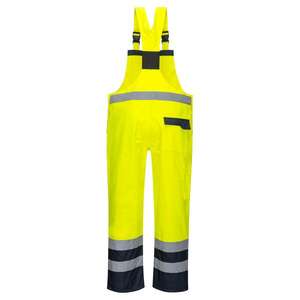 PORTWEST - S488YNRXL Dos tonos sin forro Amarillo/azul marino babero y corsé-EAN 5036108161560 ROPA DE TRABAJO DE LA HI-VIS - Product Image 2