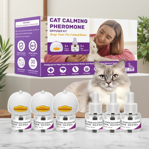 Le ricariche calmanti per gatti di 30 giorni per il diffusore di feromoni aiutano a ridurre i segni comuni di Stress nel calmante potenziato per cani e gatti - Product Image 2