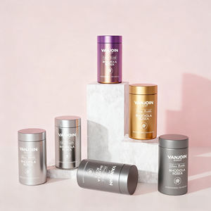 Flacon vide en verre pour capsules de compléments alimentaires, couleur argentée ou dorée électrolytique, avec bouchon en aluminium/plastique, disponible en 100 ml, 200 ml, 150 ml, 250 ml - Product Image 1