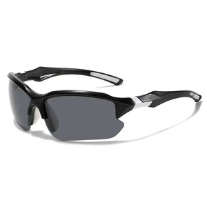 Lunettes de soleil de sport polarisées unisexes élégantes Protection UV Lunettes de soleil sans monture pour le cyclisme, la randonnée et la pêche avec sac de transport inclus - Product Image 3