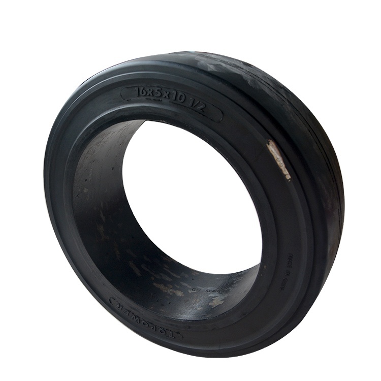 16x5x10 1/2 16x6x10 1/2 16x7x10 1/2 Rubber Forklift Tires 16x5x10.5 Press-on Solid Tire
