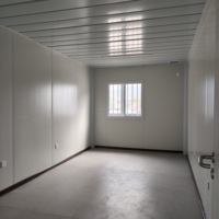 Bâtiment de bureau modulaire en acier préfabriqué moderne de 20 pieds et 40 pieds, conteneur plat facile à assembler