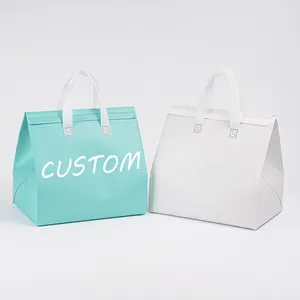 Low Price Wholesale Non Woven Drink Cooler Bag Restaurant Lunch Bag Aluminium Foil Insulated Cooler Bags For Ice Cream
